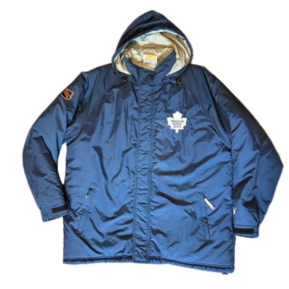 Puma Other - Vintage Puma NHL Toronto Maple Leaf Winter Hooded Jacket Size Large Read